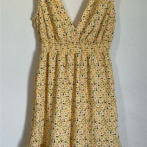 Liberty Love Yellow Floral Mini Dress